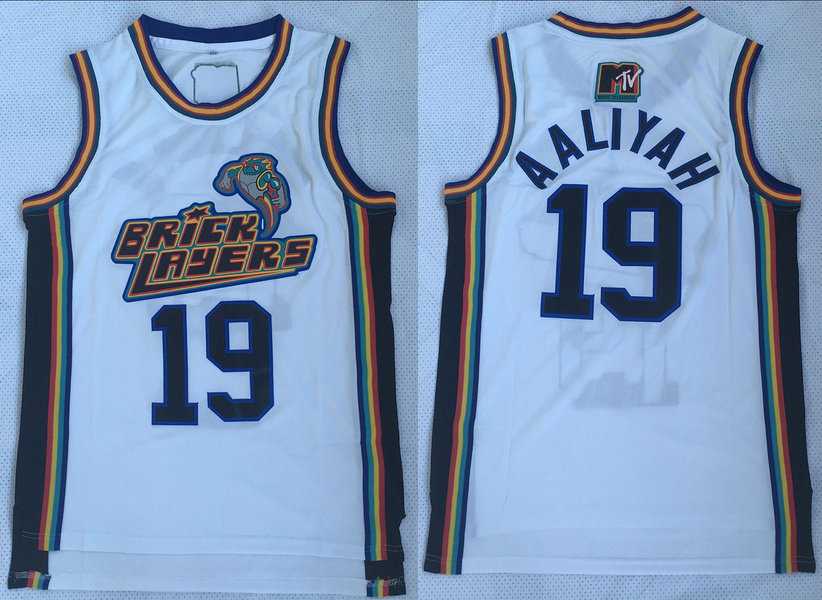 Brick Layers 19 Aaliyah White Movie Stitched Stitched NBA Jersey,We sell and wholesale Brick Layers 19 Aaliyah White Movie Stitched Stitched NBA Jersey on line form chian!
